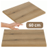 Blat Łazienkowy 60x40 cm do Szafki Łazienkowej Dąb Evoke Coast do Łazienki NOVA OAK Comad