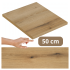 Łazienkowy Blat do Łazienki Płyta Meblowa Laminowana 50x40 cm Dąb Evoke Coast NOVA Comad