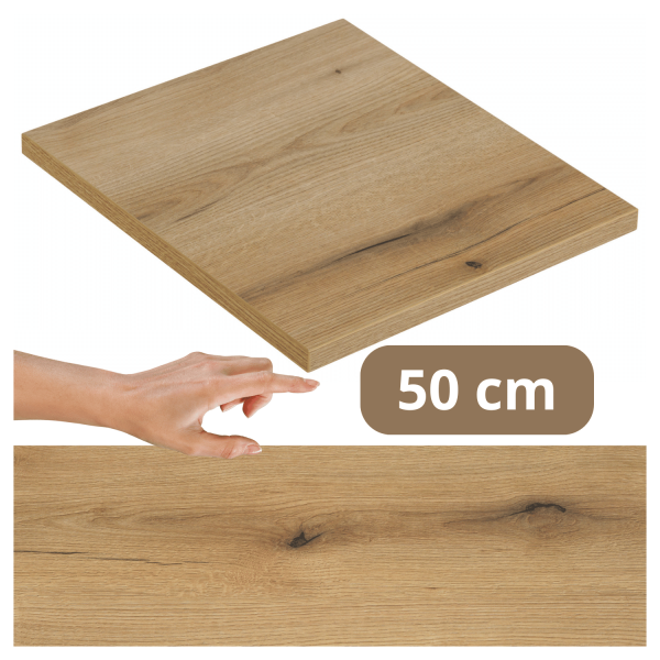 Łazienkowy Blat do Łazienki Płyta Meblowa Laminowana 50x40 cm Dąb Evoke Coast NOVA Comad