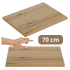 Blat Łazienkowy 70x40 cm do Łazienki Boho Płyta Meblowa Laminowana Dąb Evoke Coast NOV
