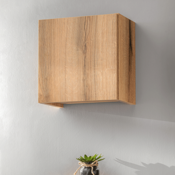 Kwadratowa Szafka Wisząca Łazienkowa Górna 30x30 cm Dąb Evoke Coast NOVA OAK Comad