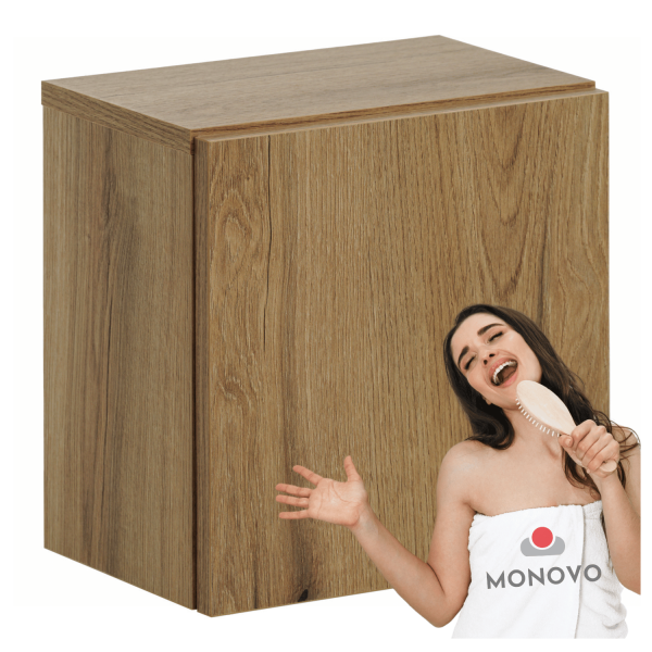 Kwadratowa Szafka Wisząca Łazienkowa Górna 30x30 cm Dąb Evoke Coast NOVA OAK Comad
