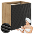 Nowoczesna Szafka pod Umywalkę 60 cm do Łazienki Loft Czarna Dąb OCEAN BLACK Comad