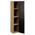 Nowoczesny Słupek Łazienkowy Wysoki Wiszący do Łazienki Loft Czarny Dąb OCEAN BLACK Comad