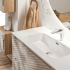 Nowoczesna Duża Szafka pod Umywalkę 120 cm z Szufladami Beżowa Boho OCEAN BEIGE Comad