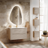 Nowoczesna Szafka pod Umywalkę 90 cm z Szufladami Beżowa Boho OCEAN BEIGE Comad