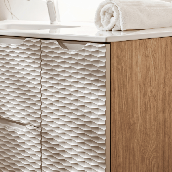 Nowoczesna Szafka Podblatowa Regał pod Blat 30 cm Dąb Olejowany Beżowy OCEAN BEIGE Comad