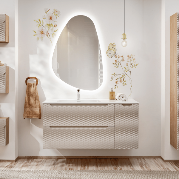 Nowoczesna Szafka Podblatowa Regał pod Blat 30 cm Dąb Olejowany Beżowy OCEAN BEIGE Comad
