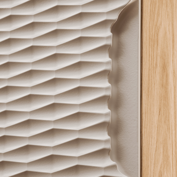 Nowoczesna Szafka Łazienkowa Górna Wisząca Kwadratowa Beżowa Dąb OCEAN BEIGE Comad