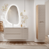 Nowoczesny Słupek Łazienkowy Wysoki Wiszący Boho Beżowy Dąb OCEAN BEIGE Comad