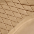 Tapicerowane Krzesło Beżowe Velvet Pikowane z Rączką do Salonu Loft Cappuccino Brąz K569 Halmar