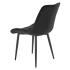Nowoczesne Krzesło do Jadalni Salonu Loft Metalowe Czarne Welurowe K580 Halmar