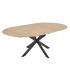 Nowoczesny Stół Rozkładany Okrągły 120-200x120 cm do Salonu Jadalni Loft Dąb Naturalny ACORD Halmar