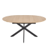 Nowoczesny Stół Rozkładany Okrągły 120-200x120 cm do Salonu Jadalni Loft Dąb Naturalny ACORD Halmar