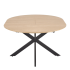 Nowoczesny Stół Rozkładany Okrągły 120-200x120 cm do Salonu Jadalni Loft Dąb Naturalny ACORD Halmar