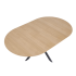 Nowoczesny Stół Rozkładany Okrągły 120-200x120 cm do Salonu Jadalni Loft Dąb Naturalny ACORD Halmar