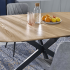 Nowoczesny Stół Rozkładany Okrągły 120-200x120 cm do Salonu Jadalni Loft Dąb Naturalny ACORD Halmar