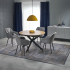 Nowoczesny Stół Rozkładany Okrągły 120-200x120 cm do Salonu Jadalni Loft Dąb Naturalny ACORD Halmar