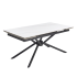 Nowoczesny Designerski Ceramiczny Stół Rozkładany 160-220x90 do Salonu Biały Marmur Czarny VITORINO Halmar