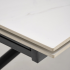 Nowoczesny Designerski Ceramiczny Stół Rozkładany 160-220x90 do Salonu Biały Marmur Czarny VITORINO Halmar