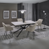 Nowoczesny Designerski Ceramiczny Stół Rozkładany 160-220x90 do Salonu Biały Marmur Czarny VITORINO Halmar