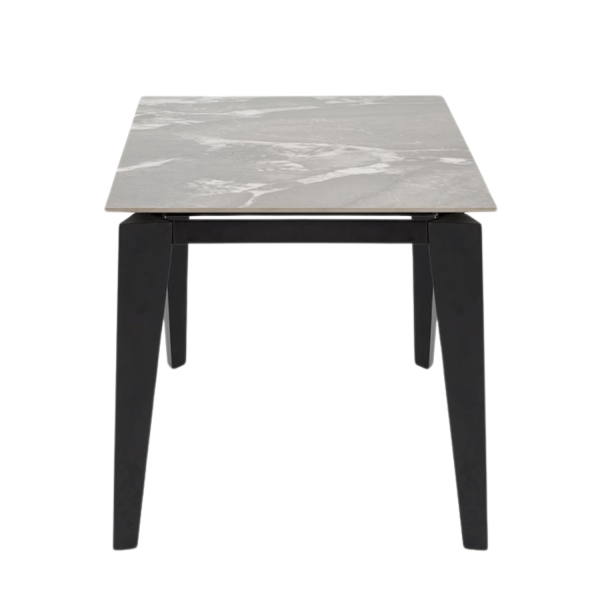 Nowoczesny Rozkładany Stół Ceramiczny 141-201x81 cm do Salonu Jadalni Szary Marmur FELIX Halmar