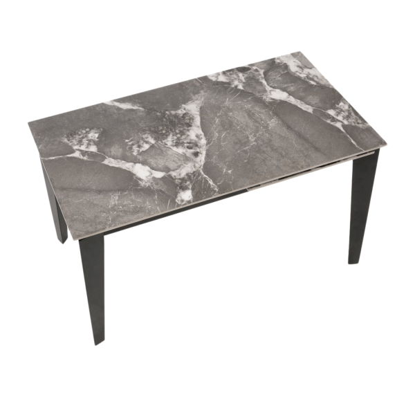 Nowoczesny Rozkładany Stół Ceramiczny 141-201x81 cm do Salonu Jadalni Szary Marmur FELIX Halmar