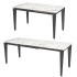 Designerski Nowoczesny Rozkładany Stół Ceramiczny 141-201x81 do Salonu Biały Marmur FELIX Halmar