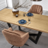 Nowoczesny Stół Rozkładany 160-250x90 cm do Salonu Loft Dębowy Dąb Naturalny MASSIVE 2 Halmar
