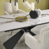 Designerski Duży Stół Rozkładany 180-230x90 cm do Salonu Loft Biały Marmur Ceramiczny LUCIANO Halmar