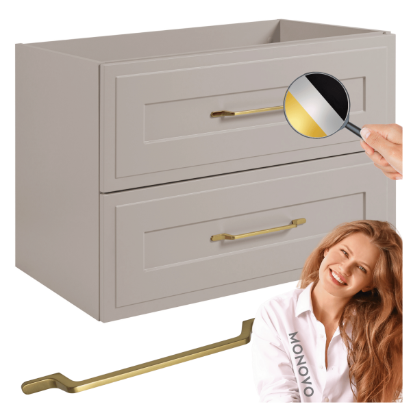 Stylowa Kaszmirowa Szafka pod Umywalkę 80 cm do Łazienki Vintage Retro CLASSIC