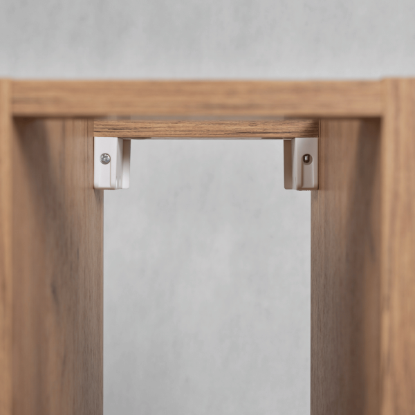 Regał Wiszący 20 cm do Łazienki z Półkami Stylowy Złoty Dębowy Nowoczesny SLIM