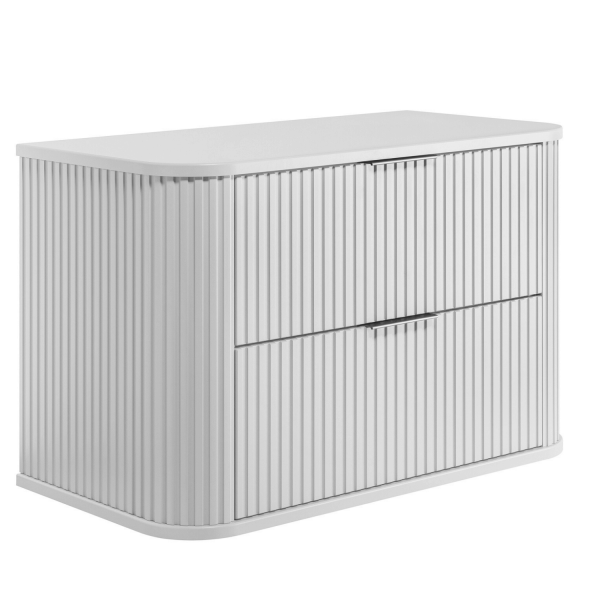 Szafka Łazienkowa pod Umywalkę 80 cm Biała ELEGANCE Lewy Front