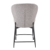 Elegancki Hoker Tapicerowany Popielaty Krzesło Barowe Do Kuchni i Baru Loft H126 Halmar