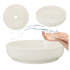Umywalka Nablatowa do Łazienki Kość Słoniowa Okrągła Kremowa Mat Pastelowa 40 cm RIVER 1 COMAD