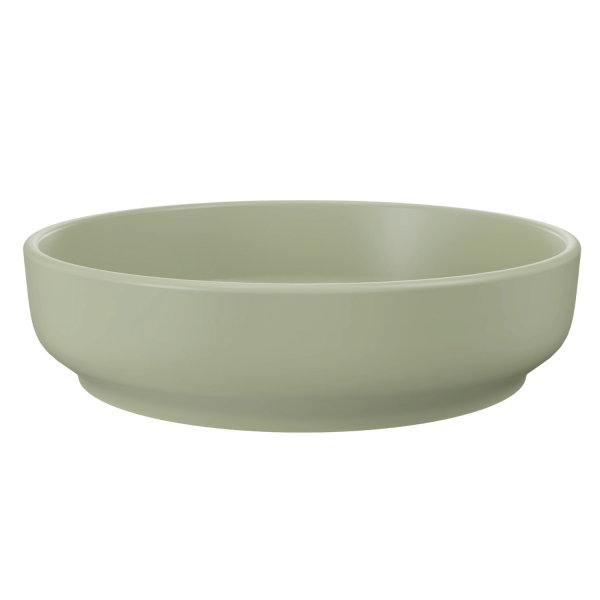 Umywalka Pastelowa Matowa Zielona Okrągła 40 cm Nablatowa Łazienkowa RIVER 1 COMAD