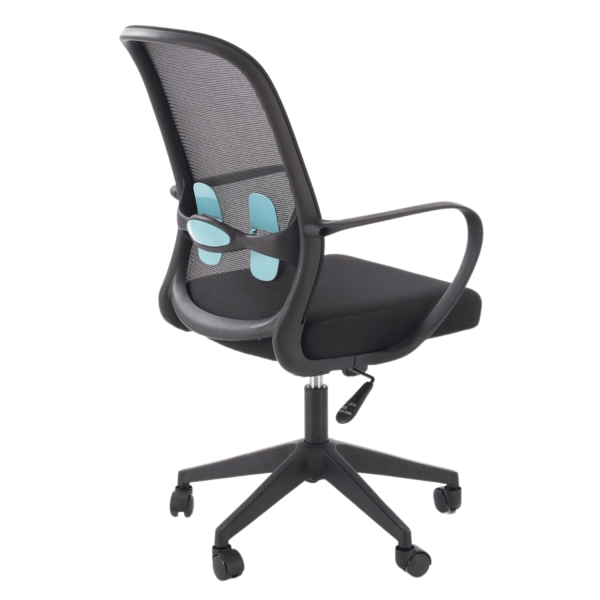 Nowoczesny Ergonomiczny Fotel Biurowy Obrotowy do Biurka Komputera TILT Czarny Siatka ORCANO Halmar