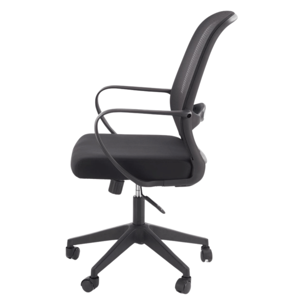 Nowoczesny Ergonomiczny Fotel Biurowy Obrotowy do Biurka Komputera TILT Czarny Siatka ORCANO Halmar