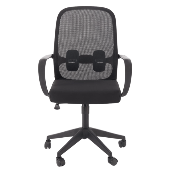 Nowoczesny Ergonomiczny Fotel Biurowy Obrotowy do Biurka Komputera TILT Czarny Siatka ORCANO Halmar