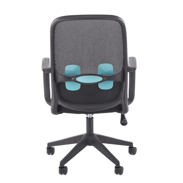 Nowoczesny Ergonomiczny Fotel Biurowy Obrotowy do Biurka Komputera TILT Czarny Siatka ORCANO Halmar