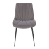 Nowoczesne Welurowe Krzesło do Salonu Jadalni Pikowane Szare Popielate Loft Velvet K589 Halmar
