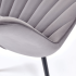 Nowoczesne Welurowe Krzesło do Salonu Jadalni Pikowane Szare Popielate Loft Velvet K589 Halmar