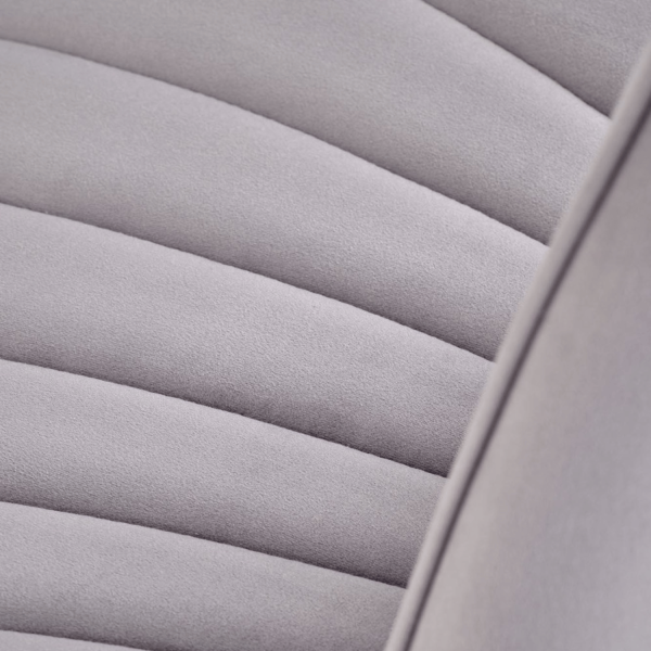Nowoczesne Welurowe Krzesło do Salonu Jadalni Pikowane Szare Popielate Loft Velvet K589 Halmar