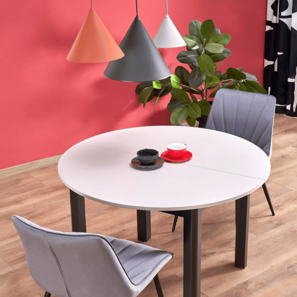 Nowoczesne Welurowe Krzesło do Salonu Jadalni Pikowane Szare Popielate Loft Velvet K589 Halmar