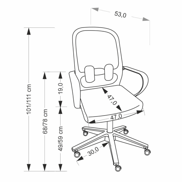 Nowoczesny Ergonomiczny Fotel Biurowy Obrotowy do Biurka Komputera TILT Czarny Siatka ORCANO Halmar