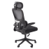 Nowoczesny Ergonomiczny Fotel Obrotowy Biurowy do Biurka Czarny z Mechanizmem TILT Siatka SOREN Halmar