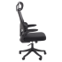 Nowoczesny Ergonomiczny Fotel Obrotowy Biurowy do Biurka Czarny z Mechanizmem TILT Siatka SOREN Halmar