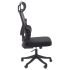 Nowoczesny Ergonomiczny Fotel Obrotowy Biurowy do Biurka Czarny z Mechanizmem TILT Siatka SOREN Halmar