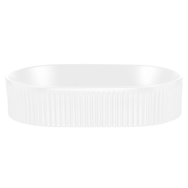 ❤️ Ceramiczna Umywalka Nablatowa 48 Biała Owalna BEYOND 5 Mat COMAD ⭐️