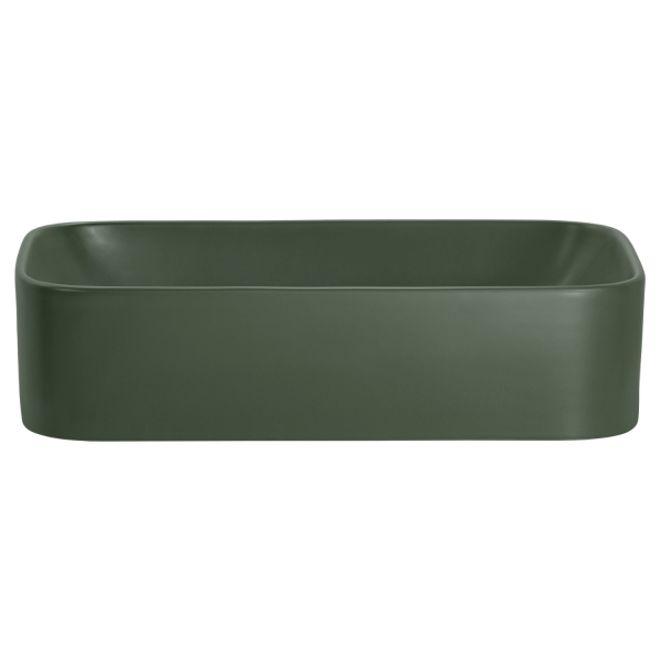 Umywalka Nablatowa 60 cm Butelkowa Zieleń Ceramiczna Łazienkowa COMAD